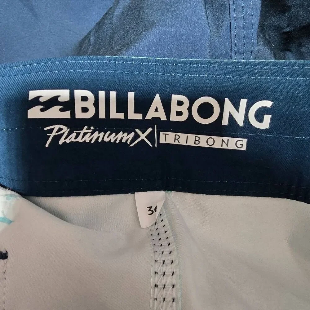Billabong Tribong PlatinumX Colorblock Board Shorts Swim Trunks 36 NWT